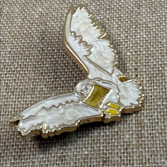 Warner Bros. Gold and White Owl Pin - Picture 3 of 4